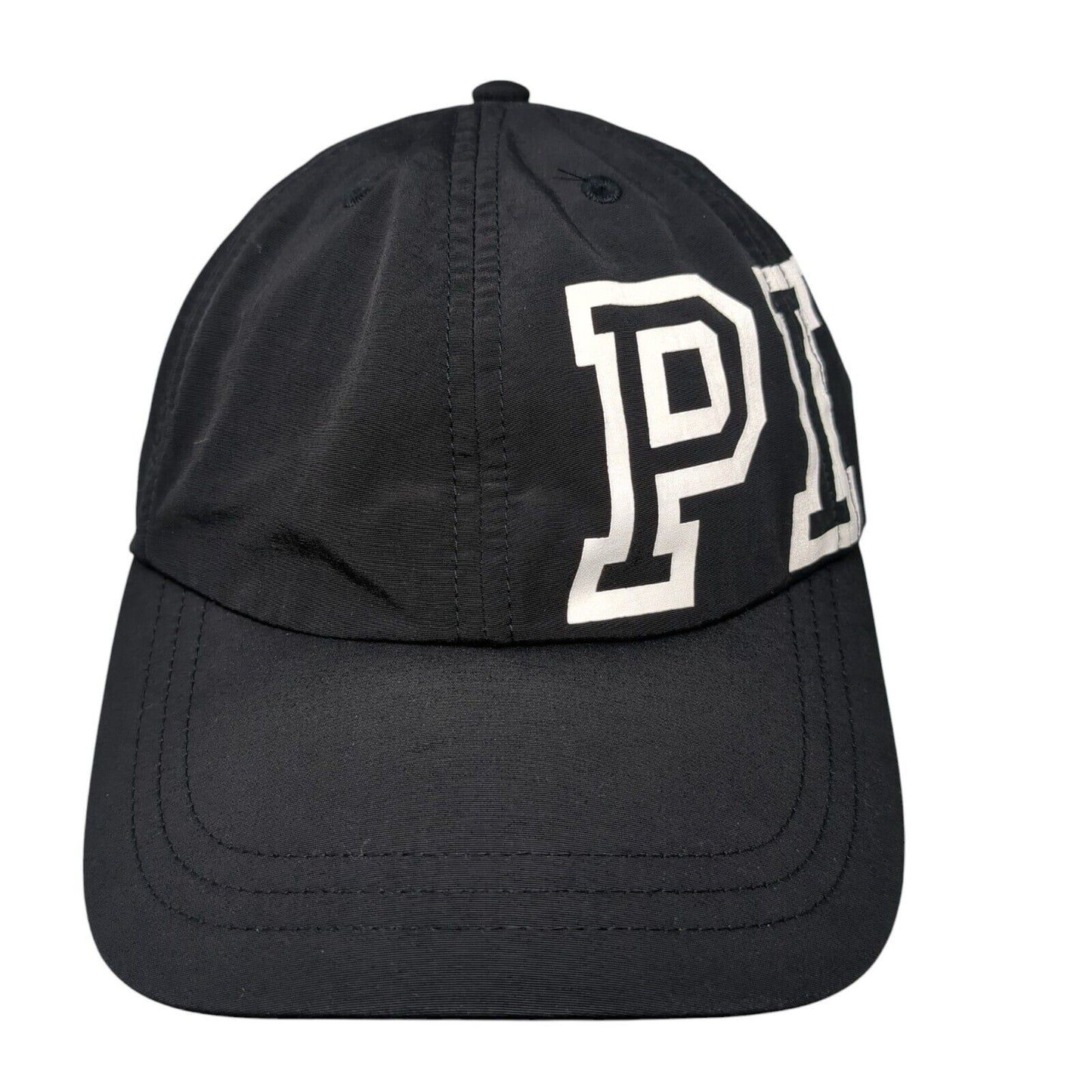 PINK Slideback Hat Black OSFA Adjustable 6 Panel Vented Holes Victoria's Secret