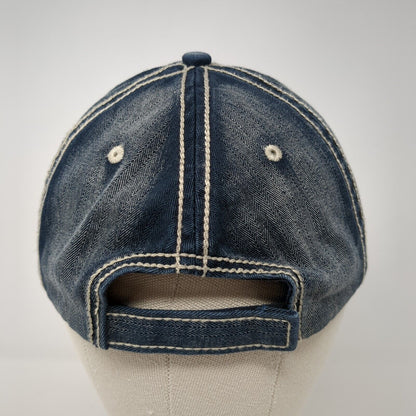 Mountain River Outfitters Strapback Hat Blue One Size Adjustable Distressed