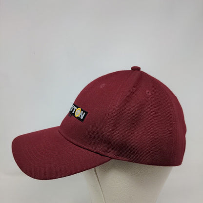 Lexington Strapback Hat Red One Size Adjustable Embroidered Nissin Cap