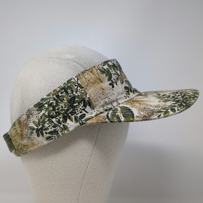 Game Guard Visor Hat Beige One Size Summit Mountain Cactus Camo Print Strapback