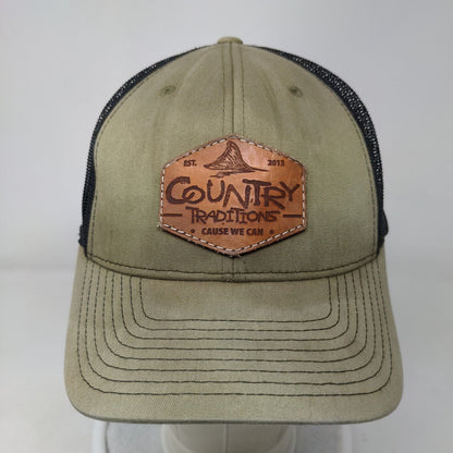 Country Traditions Cause We Can Snapback Mesh Back Trucker Hat Multi One Size