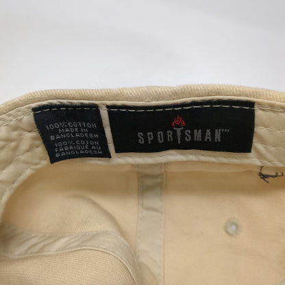 Sportsman Baseball Cap Beige One Size Slideback Cotton Bait Tackle Fishing Hat