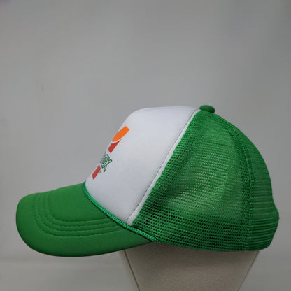 7-11 Beatbox Snapback Mesh Back Trucker Hat Green White Polyester Logo