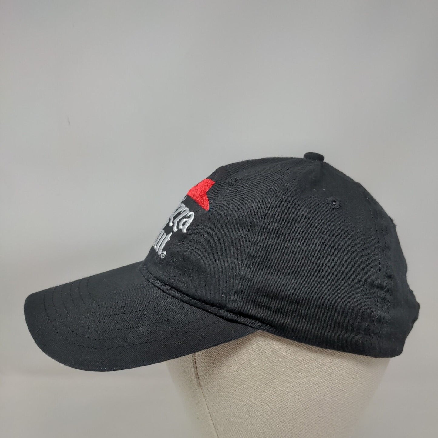 Pizza Hut Strapback Hat Black OSFA Adjustable Embroidered Employee Crew Cap