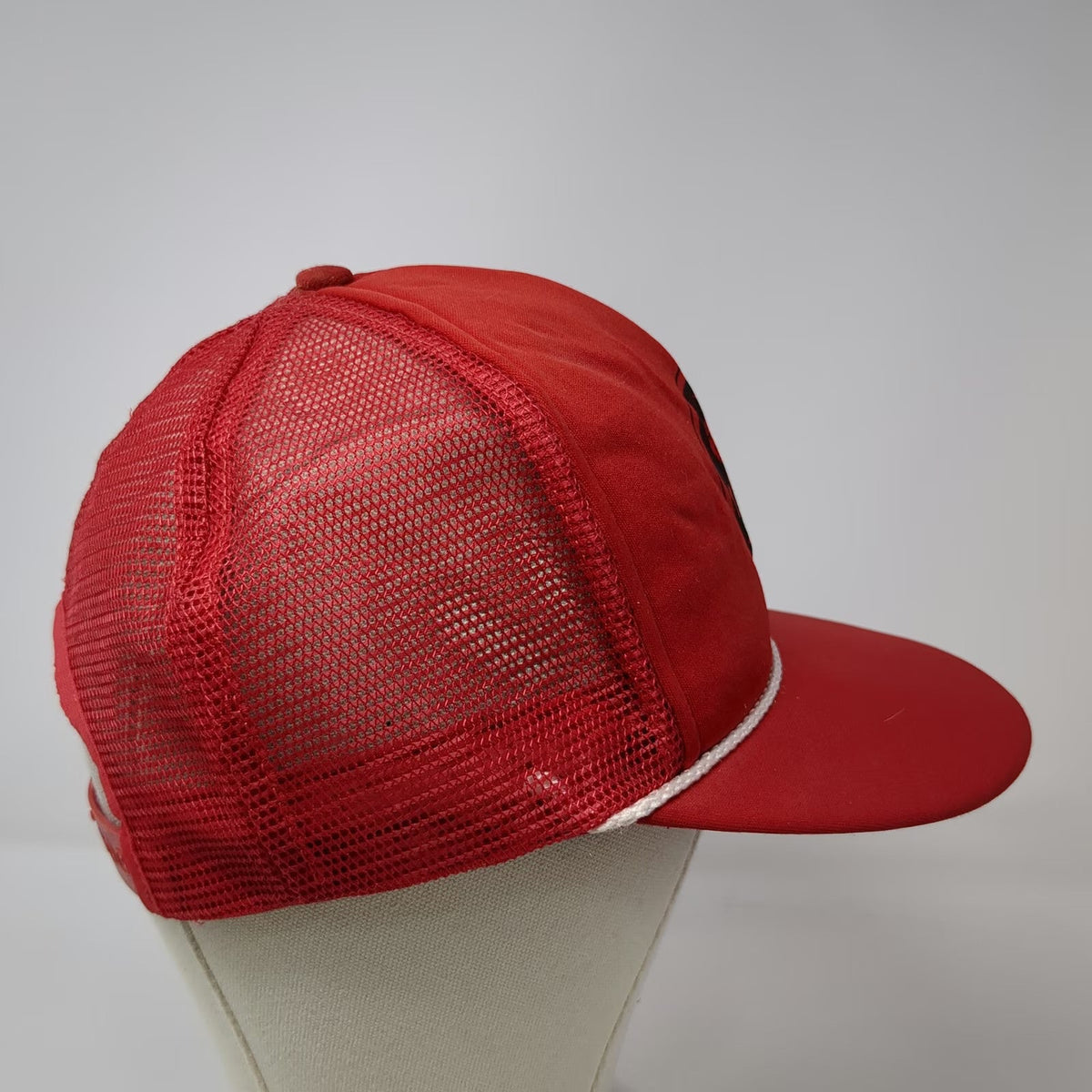 Trucker Hat Red One Size BPOE Elk Lodge 1389 Nampa Idaho Snapback Rope USA