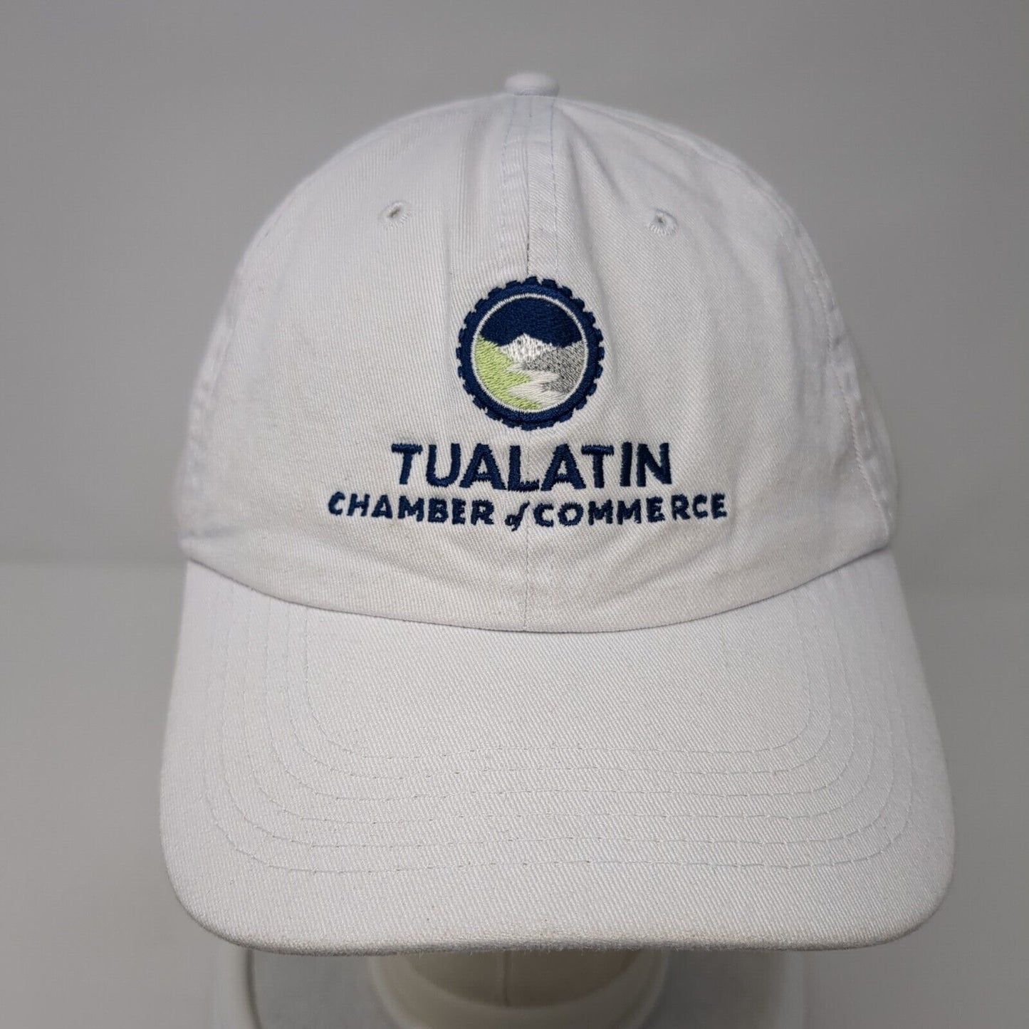 Tualatin Chamber of Commerce Slideback Hat White One Size Adjustable Apollo USA
