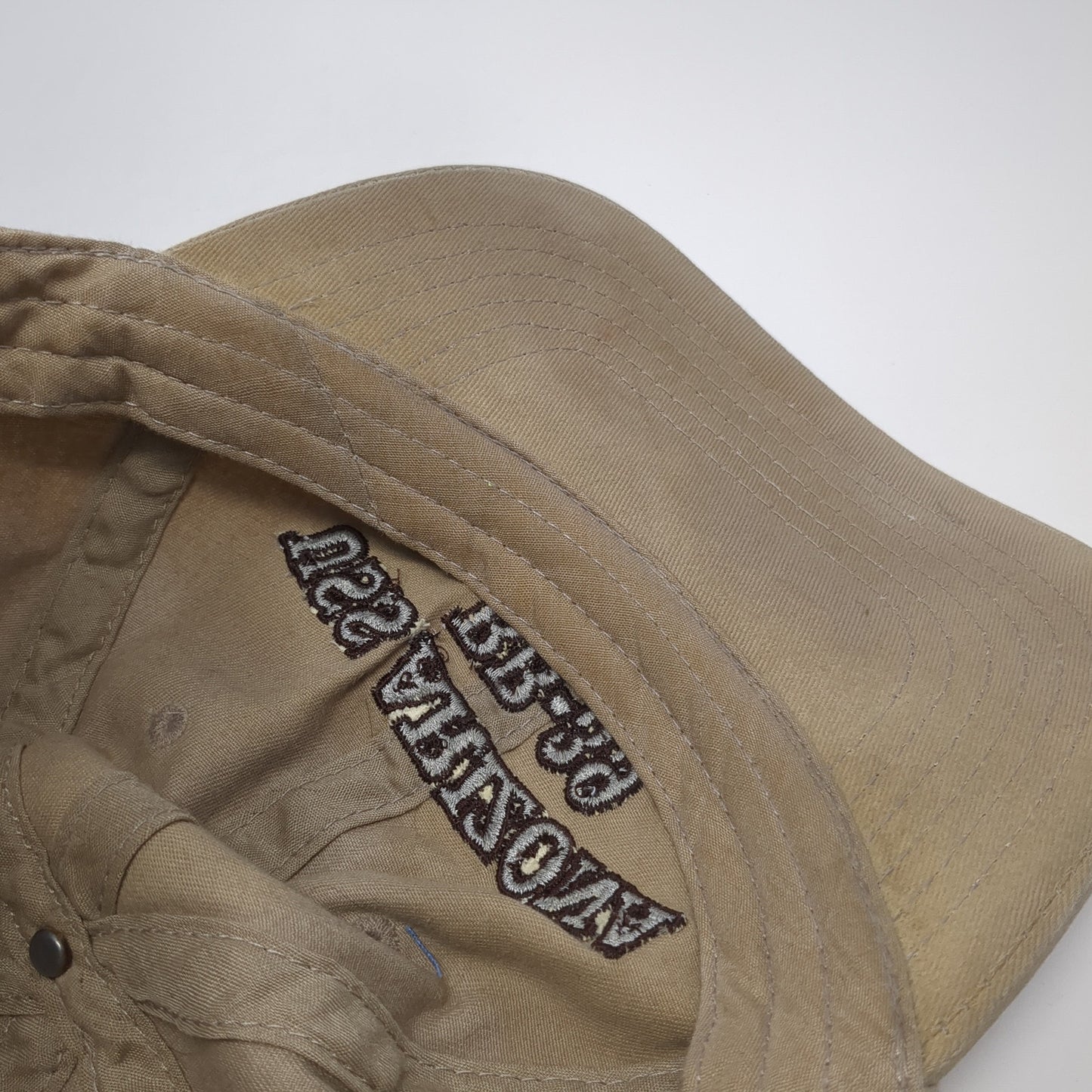 USS Arizona BB-39 Strapback Baseball Cap Brown One Size Adjustable Embroidered