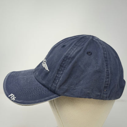 AOPA Baseball Cap Blue One Size Embroidered Logo Fly Brim Slideback Cotton hat