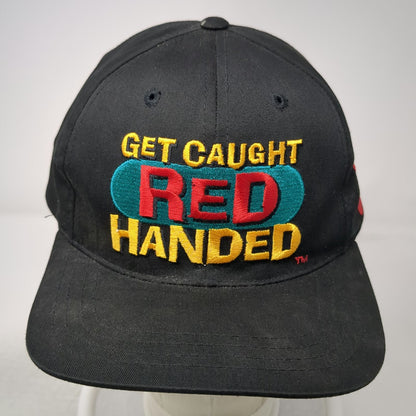 iNKO Baseball Cap Black Coca-Cola Red Handed Handprint Slideback Hat Vintage