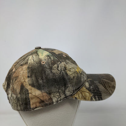 Hustler Turf Equipment Snapback Hat Camo One Size Embroidered Daystone