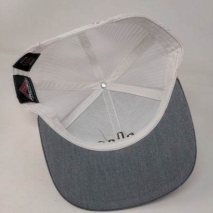 2020 Snapback Trucker Hat Gray OSFA Adjustable Mesh Back Pacific Headwear