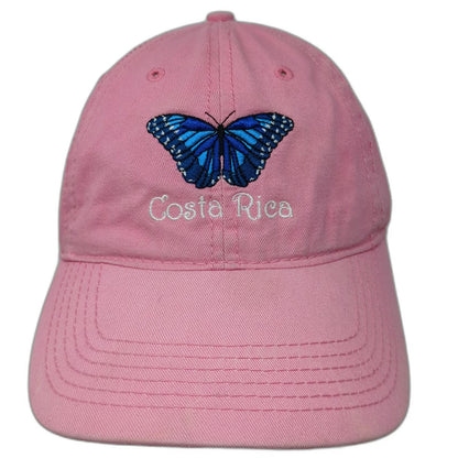 Arte & Metal S.A. Pink Costa Rica Butterfly Hat One Size Baseball Cap Pura Vida