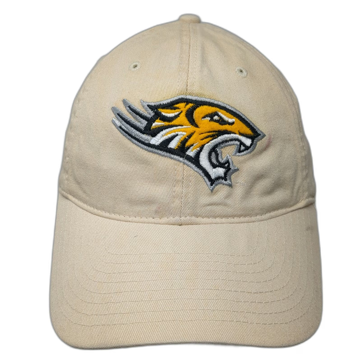 Towson Tigers NCAA Legacy Beige One Size Cap Hat Slideback Embroidered Cotton