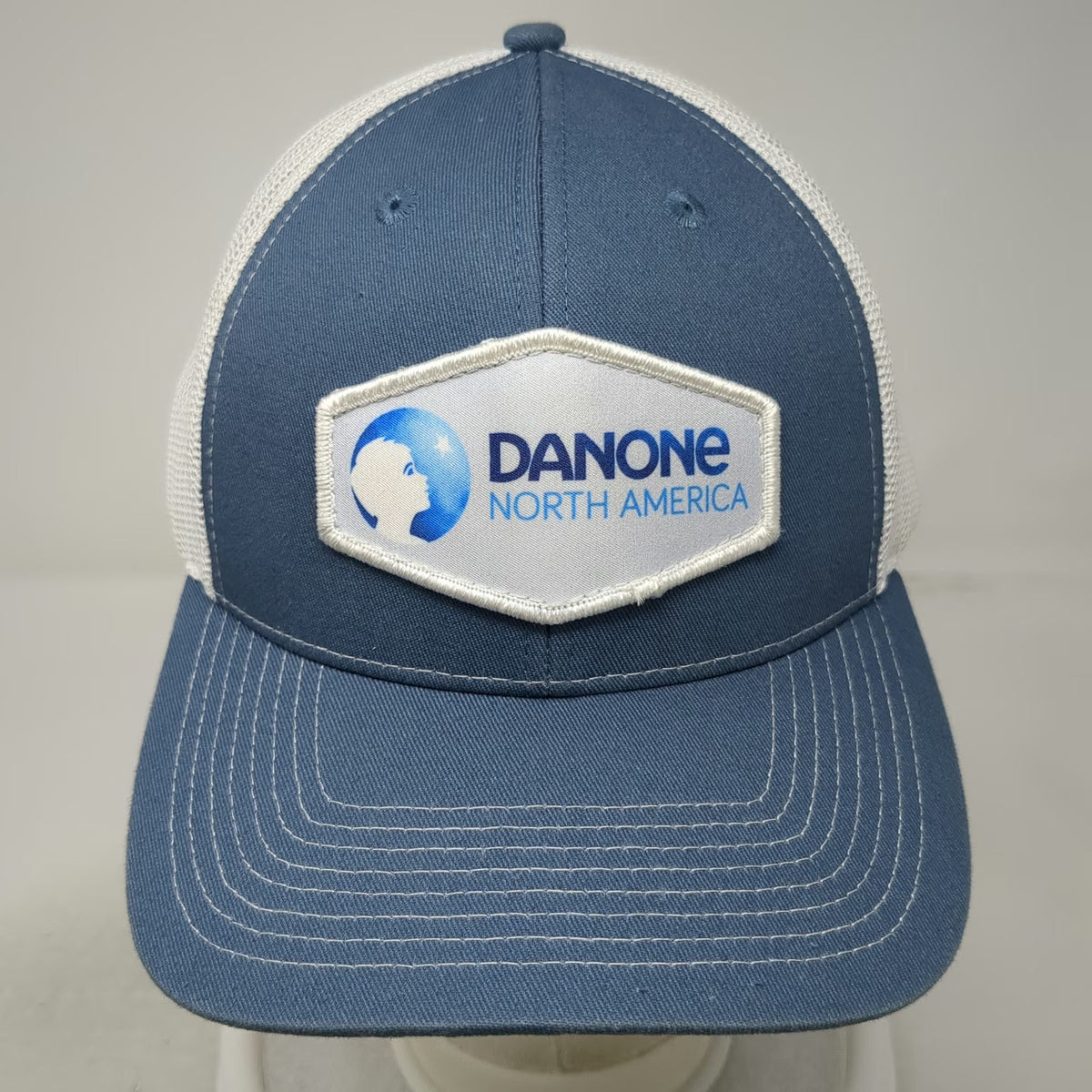 Outdoor Cap Trucker Hat Blue One Size Danone North America Mesh Back Snapback
