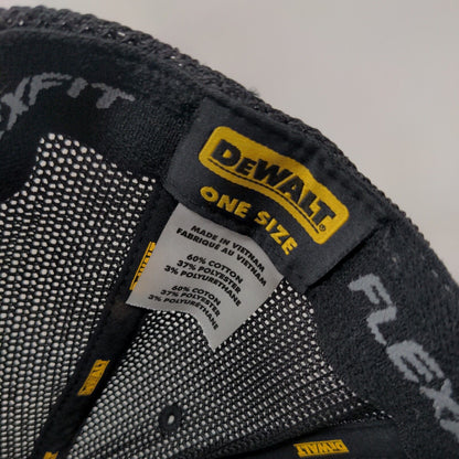 Dewalt Guaranteed Tough Snapback Trucker Hat Gray One Size Flexfit Adjustable