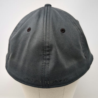 Under Armour Baseball Cap Gray XL Stretch Fit ISO-CHILL Logo Structured Hat