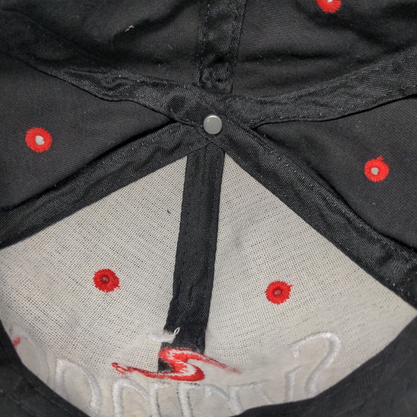 Syringa Networks Strapback Hat Black OSFA Embroidered Buck's Bags