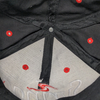 Syringa Networks Strapback Hat Black OSFA Embroidered Buck's Bags