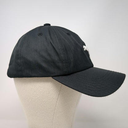 Puma Baseball Cap Black One Size Embroidered Cat Logo Slideback Polyester Hat