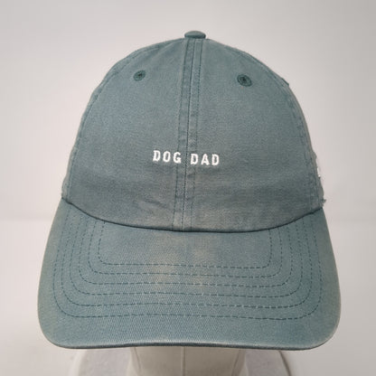 Dog Dad Slideback Baseball Cap Green One Size Adjustable Embroidered WMO