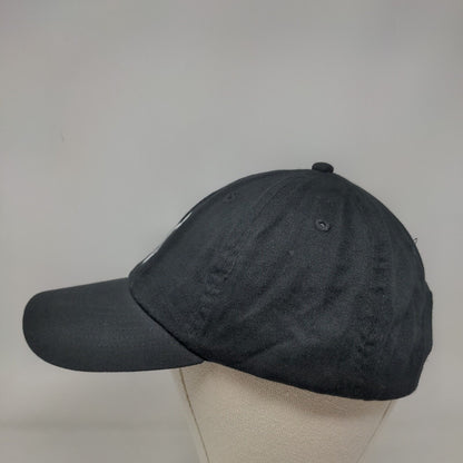 Monogram Slideback Hat Black One Size Embroidered Adjustable 6 Panel