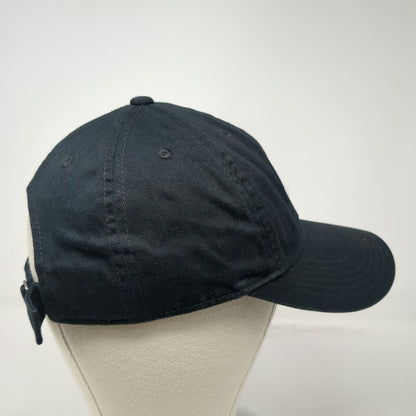 Nike Baseball Cap Black White One Size Adjustable Swoosh Slideback Cotton Hat