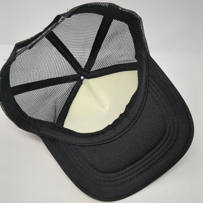 Hookin' Ain't Easy Snapback Trucker Hat Black One Size Mesh Back