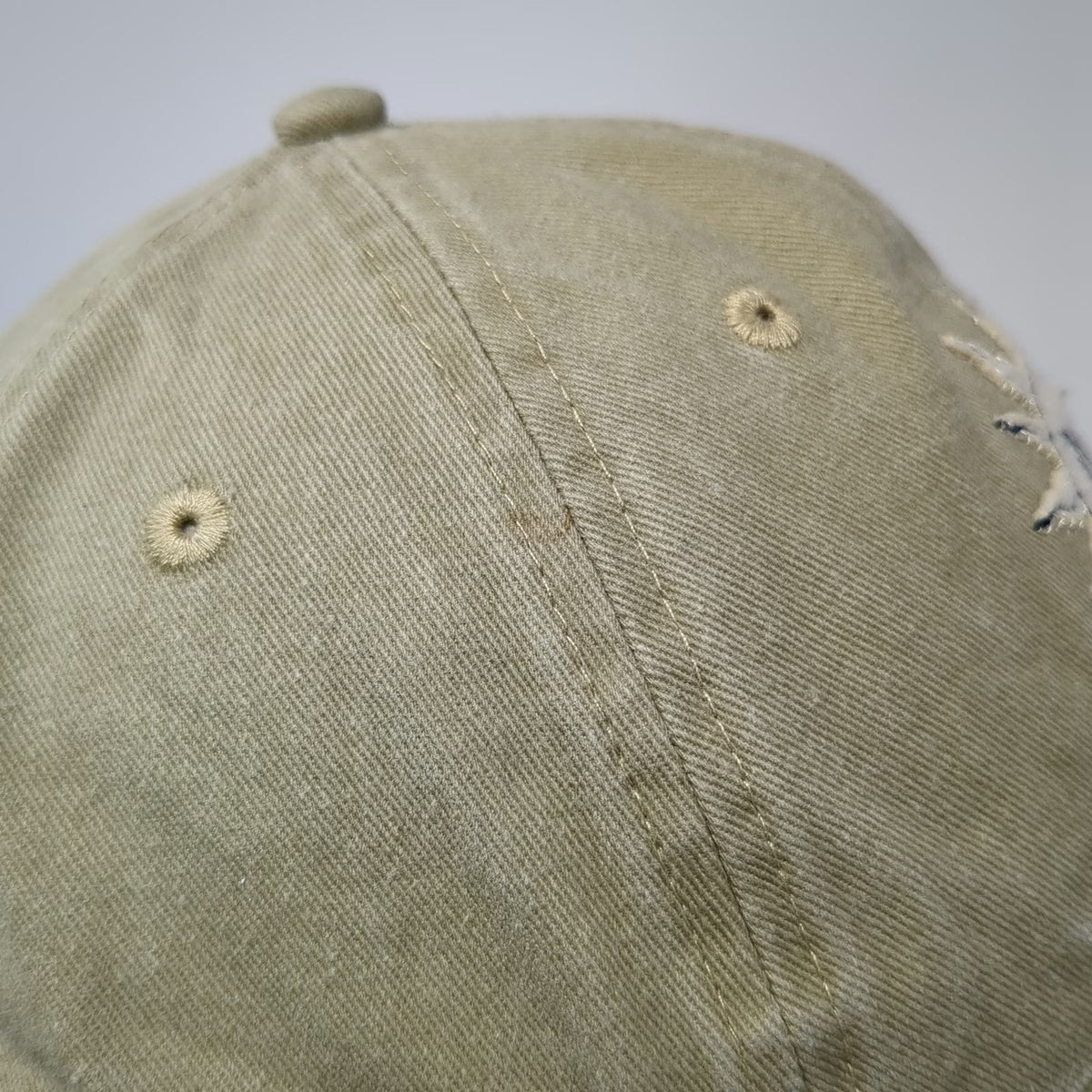 Ouray Sportswear Sun Valley Sun Face Beige Baseball Cap One Size Hat Strapback