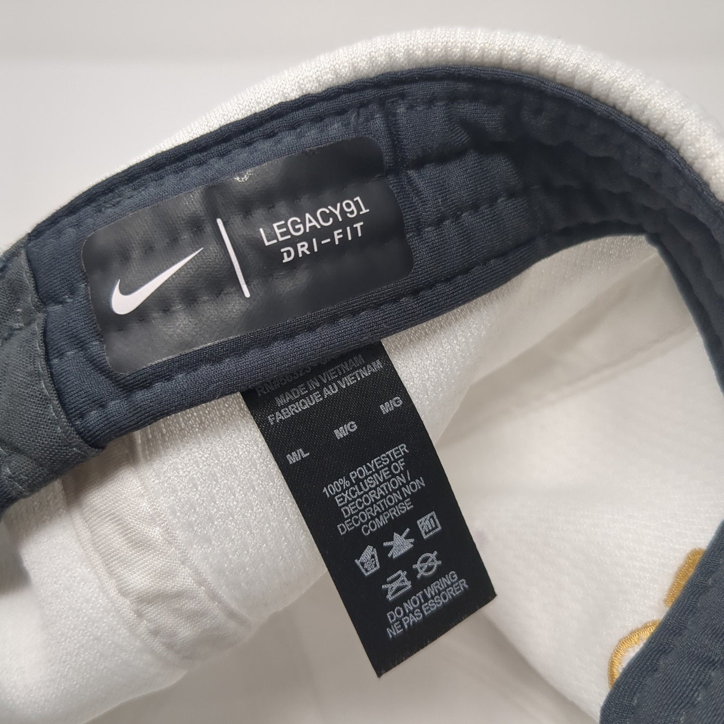 Electrical Corporation of America Fitted Baseball Cap White Large Legacy91 Nike
