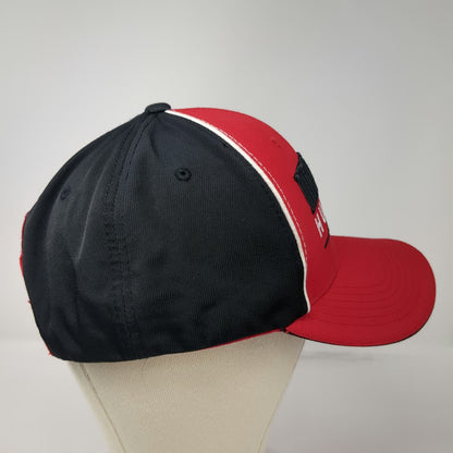 Nebraska Huskers NCAA Captivating Snapback Hat Red Black White One Size 1869 N