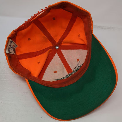 Outdoor Cap Snapback Orange Hat Hunting American Tradition Duck Deer Vintage