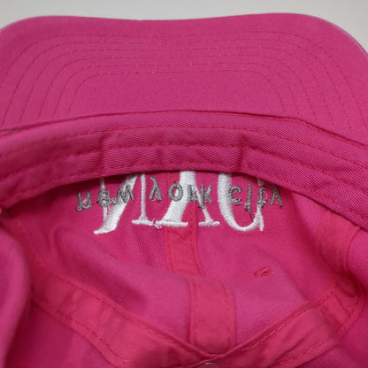 Newhattan Baseball Cap Pink One Size NYC Embroidery Slideback 100% Cotton Hat