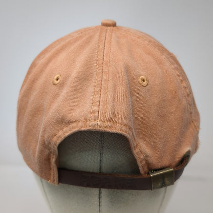 Adams Baseball Cap Orange One Size Older Than Dirt Sedona Mountain Leather Hat