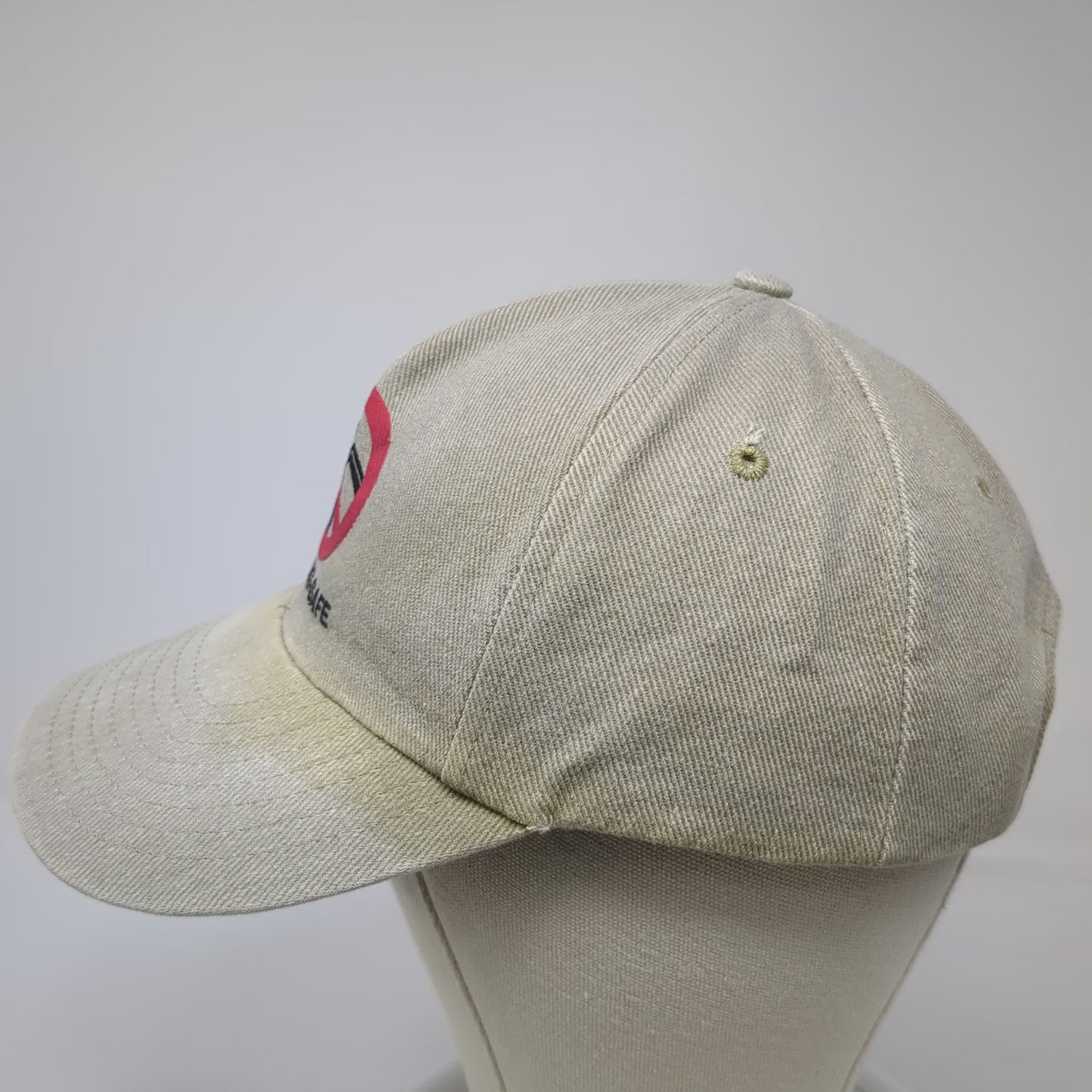 Nissun Cap 5 Panel Beige One Size Snapback 1-888-DIG-SAFE Digging Safety Hat