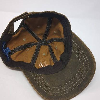 Port Authority Baseball Cap Brown One Size Adjustable Embroidered 6 Panel