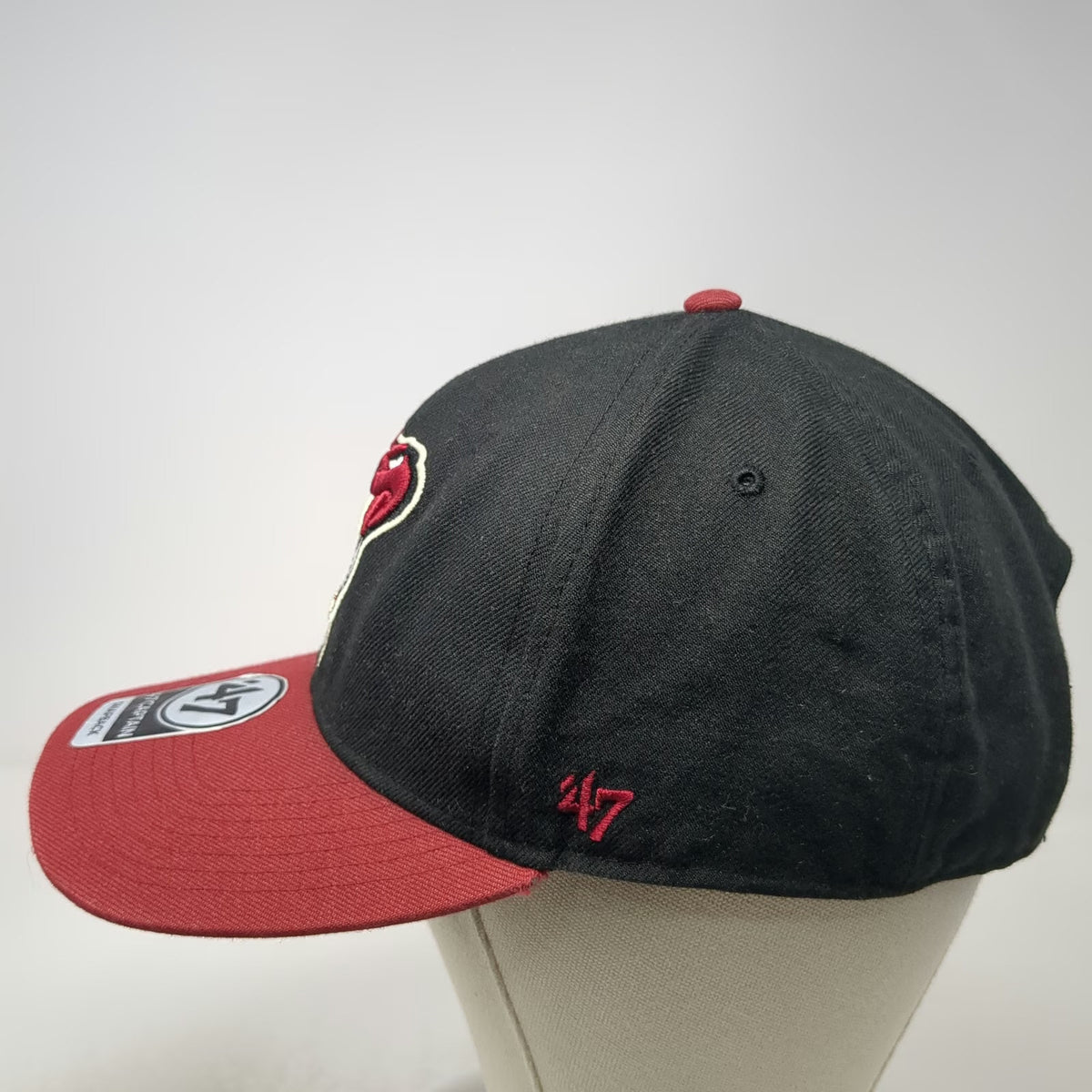 Arizona Diamondbacks MLB '47 Snapback Hat Black Red One Size Flat Brim Captain
