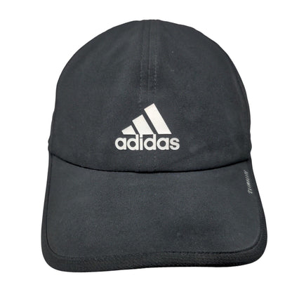 Adidas 3 Stripes Climalite Strapback Hat Black One Size Adjustable