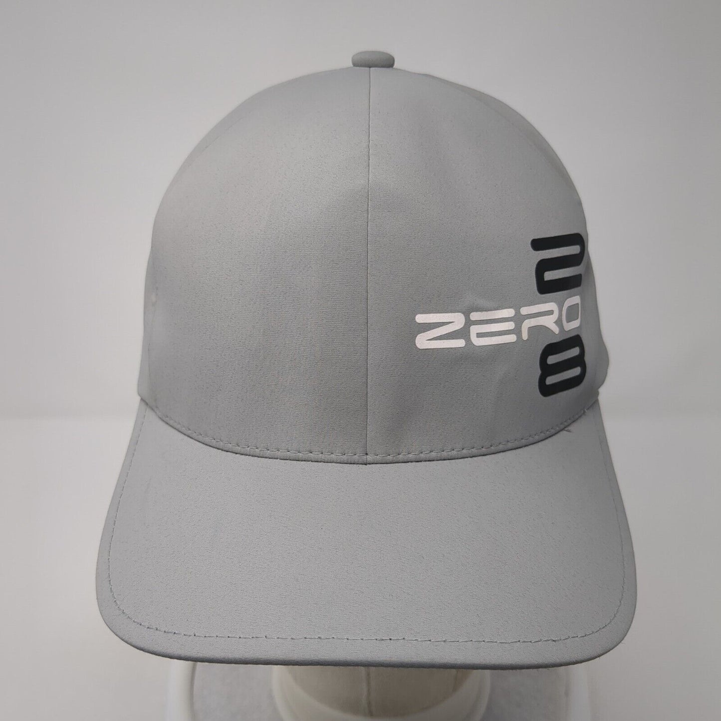 Zero 28 Fitted Hat Gray L/XL Flexfit Delta Solid 6 Panel Port Authority