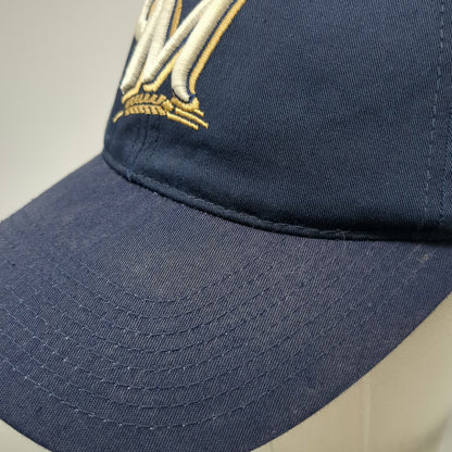 Milwaukee Brewers MLB Outdoor Baseball Cap Blue One Size OSFM Logo Strapback Hat