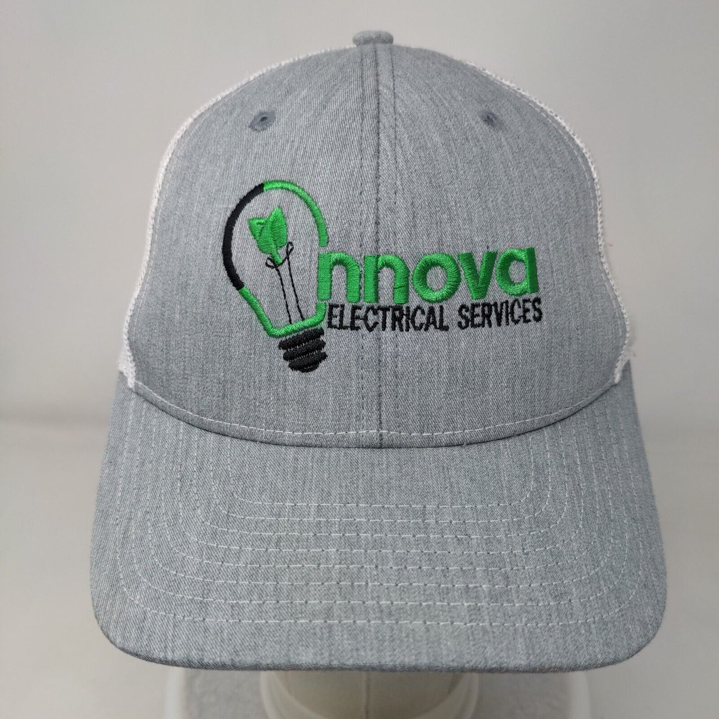 Innova Electrical Services Snapback Trucker Hat Gray One Size Mesh Back