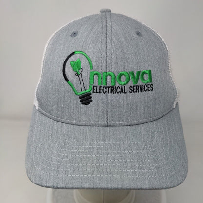 Innova Electrical Services Snapback Trucker Hat Gray One Size Mesh Back