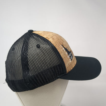Idaho Mining Apparel Cork Trucker Hat Black One Size Adjustable Mesh Back Otto