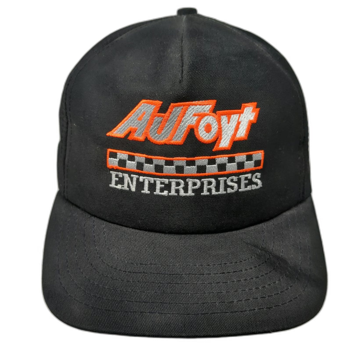 Speedway Monogram Snapback Black AJ Foyt Enterprises Davey Hamilton Hat Vintage