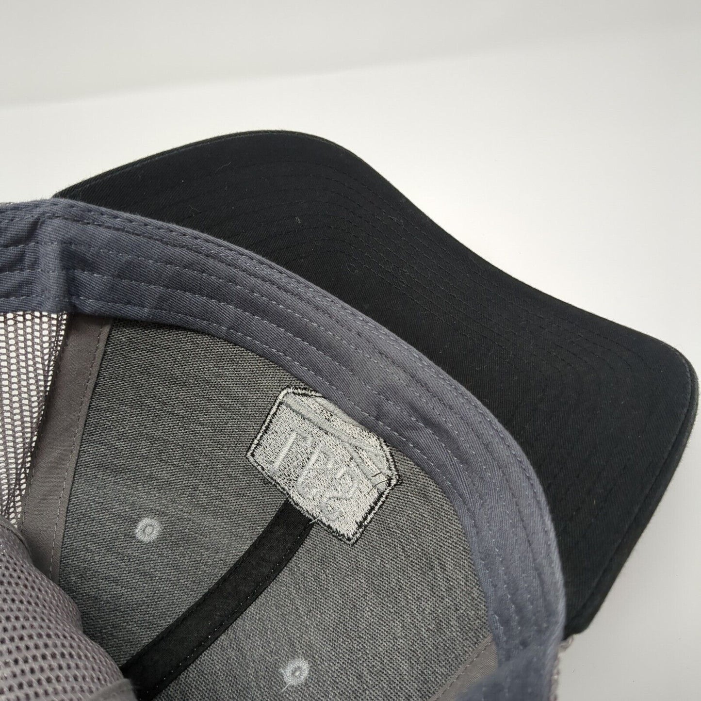 LCS Snapback 112 Trucker Hat Gray One Size Adjustable Mesh Back Richardson