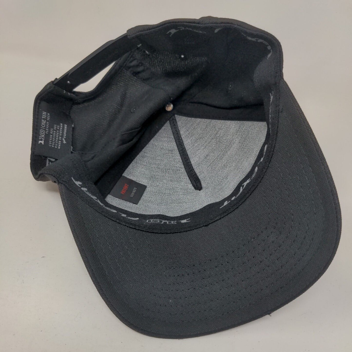Travis Mathew Snapback Hat Black One Size Striped Trim Flexfit 110 Yupoong
