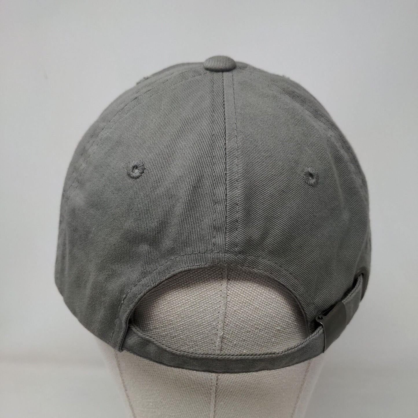 Take Me With You Slideback Hat Gray OSFA Adjustable Embroidered Distressed