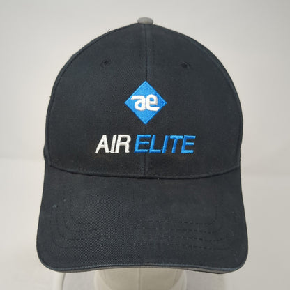 AE Air Elite Network Strapback Hat Black One Size Adjustable Embroidered