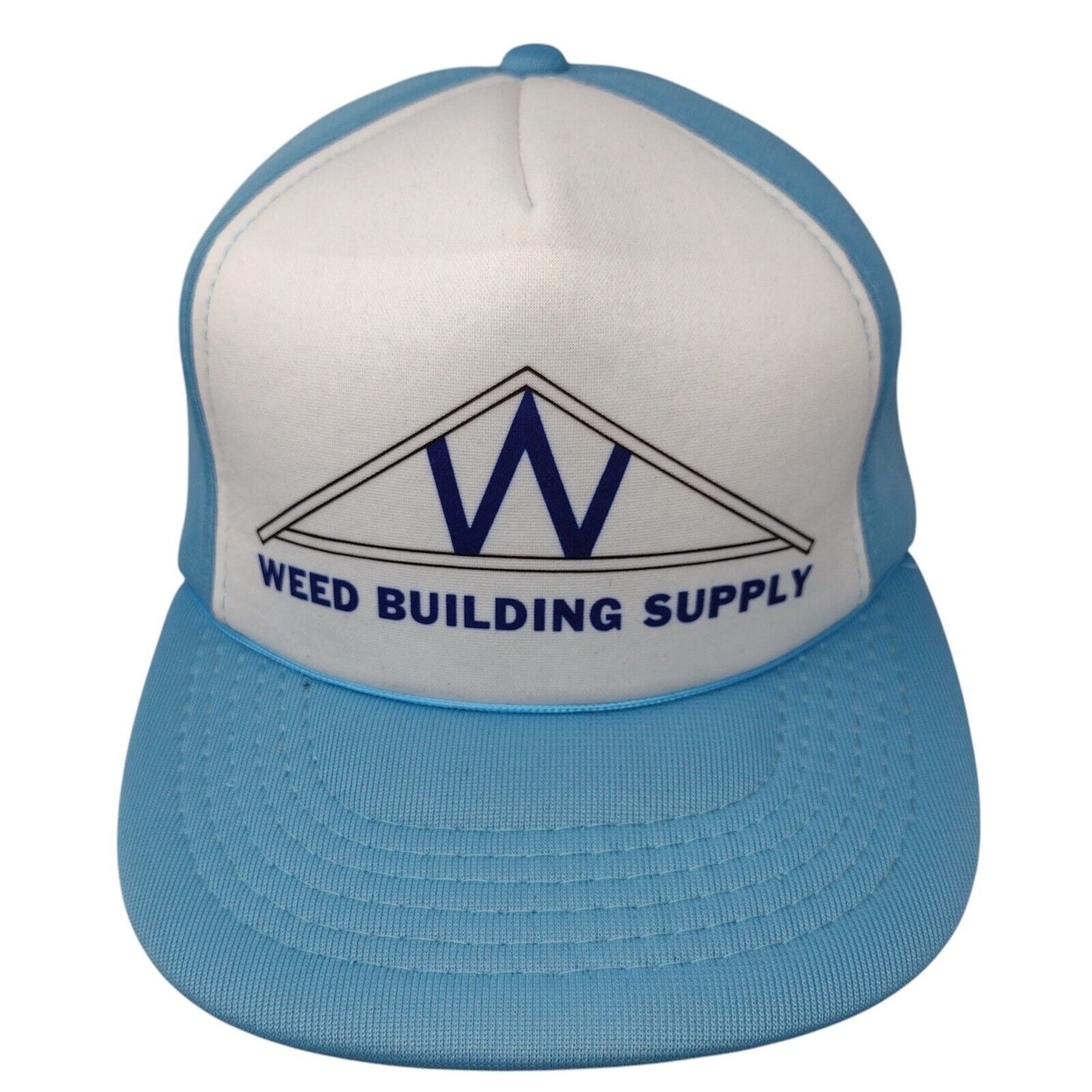 Weed Building Supply Snapback Hat Blue OSFA Adjustable Vernon Headliner