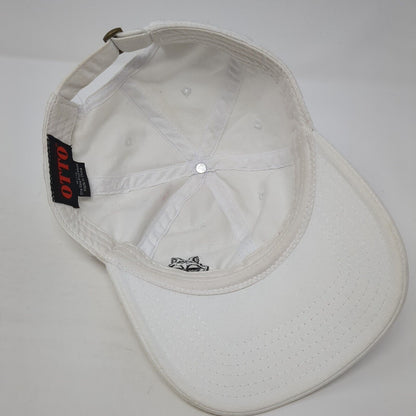 Otto Slideback Hat White One Size Adjustable Embroidered Dog Outdoor