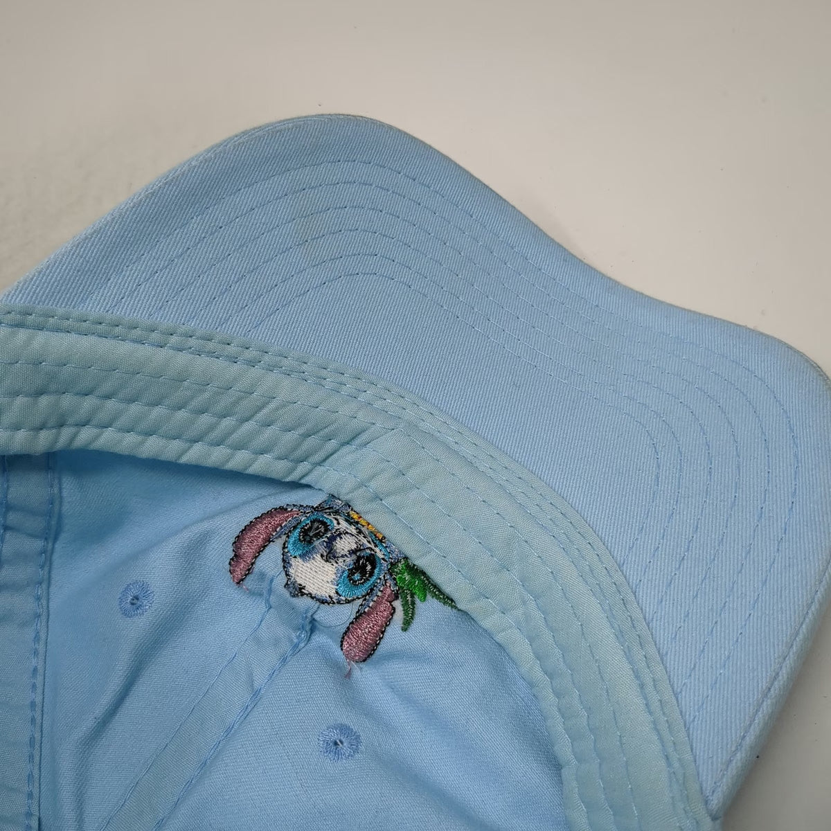 Disney Baseball Cap Blue One Size Stitch Pineapple Embroidered Slideback Hat
